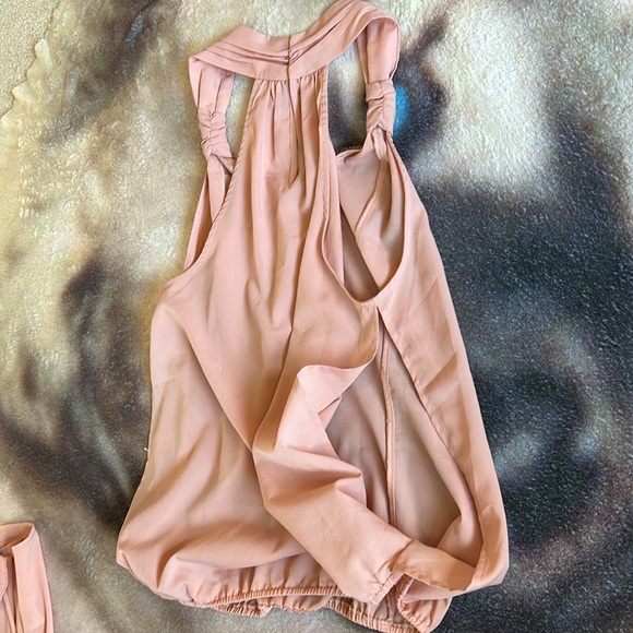 2 Peach Colored Dress Tops Size S - Picture 9 of 14